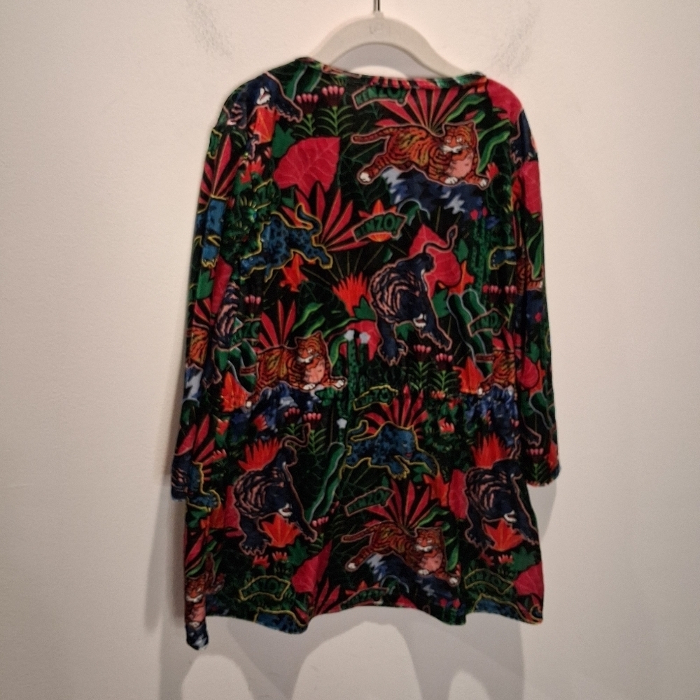 Kenzo Kids Size 6yr Jungle Big Cat Print Dress - Picture 3 of 6